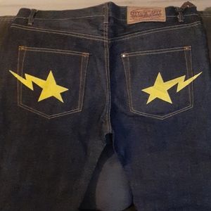 a bathing ape mens jeans